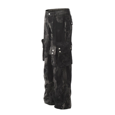 Pantalones Cargo Denim de Pierna Ancha para Hombre - Image 9