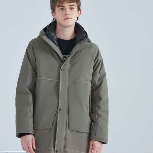Chaqueta de Plumas de Pato Blanco Suelta para Hombre - Estilo Invernal Elegante - Image 10