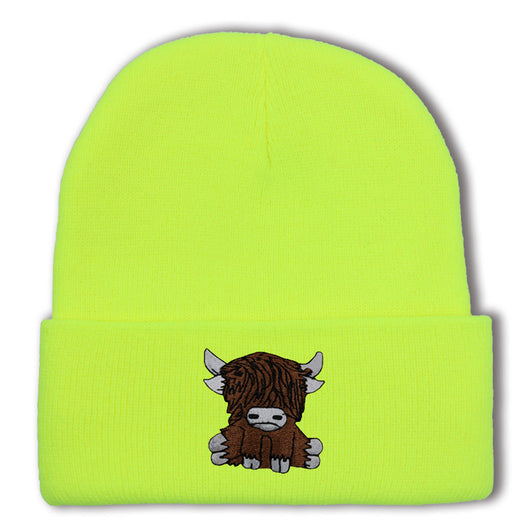 Gorro de Lana Tejido con Diseño de Yak Peludo - Abrigo Otoño e Invierno - Image 19