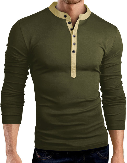 Blusa Slim Cuello en V Profundo Manga Larga Color Sólido - Image 3