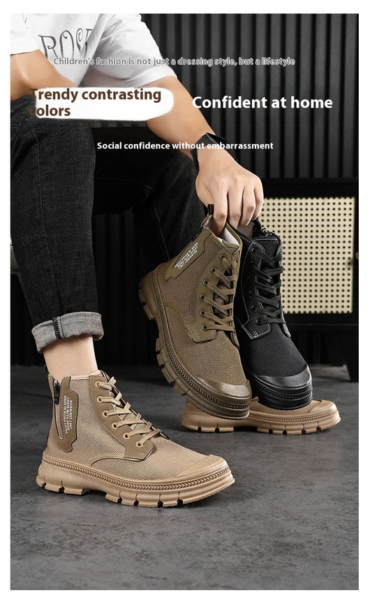 Botas de Trabajo Impermeables con Cierre Lateral para Hombre - Image 9