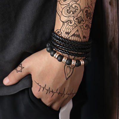 Pulsera de Letras Personalizadas para Hombre - Estilo y Carácter