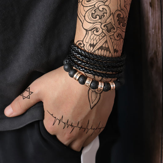 Pulsera de Letras Personalizadas para Hombre - Estilo y Carácter