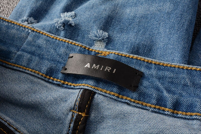 Jeans Slim Fit para Hombre con Roturas y Parches de Colores - High Street Tide - Image 8
