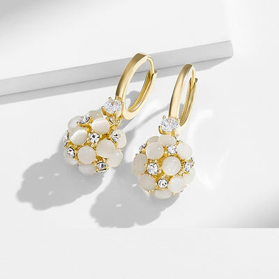 Aretes de Ópalo Elegantes para Mujer - Lujo y Sofisticación - Image 2