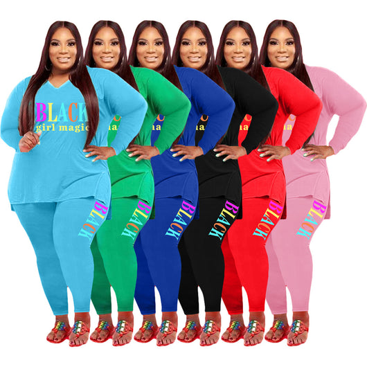 Conjunto Deportivo Estampado Talla Grande para Mujer - Image 14