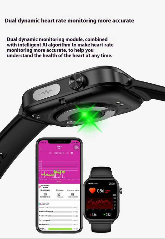 Reloj Inteligente ET570 con Llamadas Bluetooth, ECG y Medidor de Glucosa - Image 23