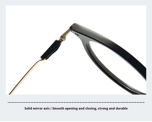 Dark purple round-frame anti-blue light reading glasses with silver-colored temples on a white background. - Image 18
