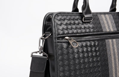 Maletín Profesional Hombre Crossbody Tejido - Bolsa Ejecutiva para Computadora - Image 12