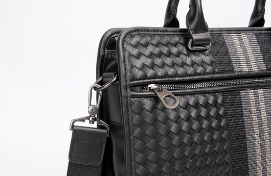Maletín Profesional Hombre Crossbody Tejido - Bolsa Ejecutiva para Computadora - Image 12