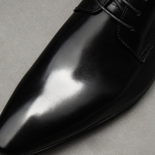 Zapatos Formales de Cuero con Cordones para Hombre - Negro - Image 6
