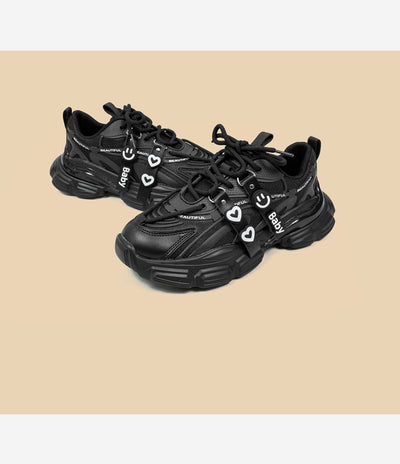 Zapatos Deportivos Plataforma para Mujer - Estilo Dad Shoes Negro - Image 12