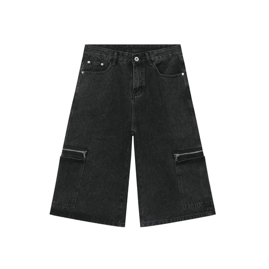 Shorts de Mezclilla Holgados Personalizados para Hombre - Estilo Street Cropped - Image 5