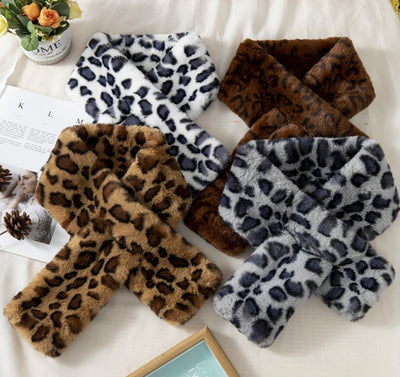 Bufanda de Leopardo Gruesa y Suave para Otoño e Invierno - Image 10