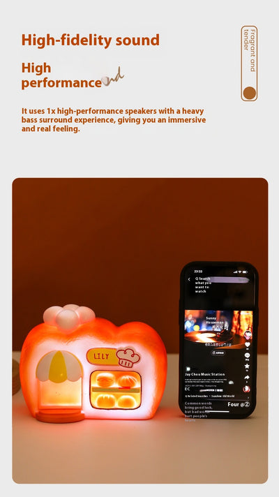 Parlante Bluetooth Decorativo con Luz LED Ambiente - Image 13