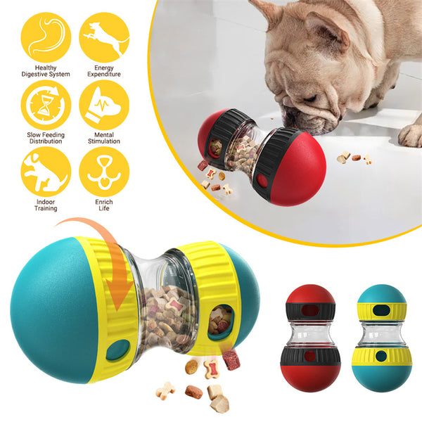 Juguete Dispensador de Alimento para Perros - Pelota Interactiva de Alimentación Lenta