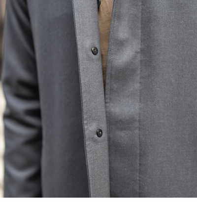Abrigo Trench de Lana Sencillo Elegancia Atemporal - Image 14