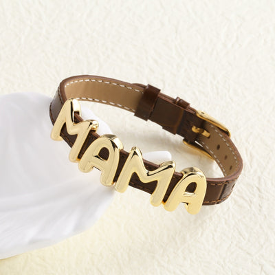 Pulsera Correa de Cuero Mamá para el Día de la Madre - Image 16