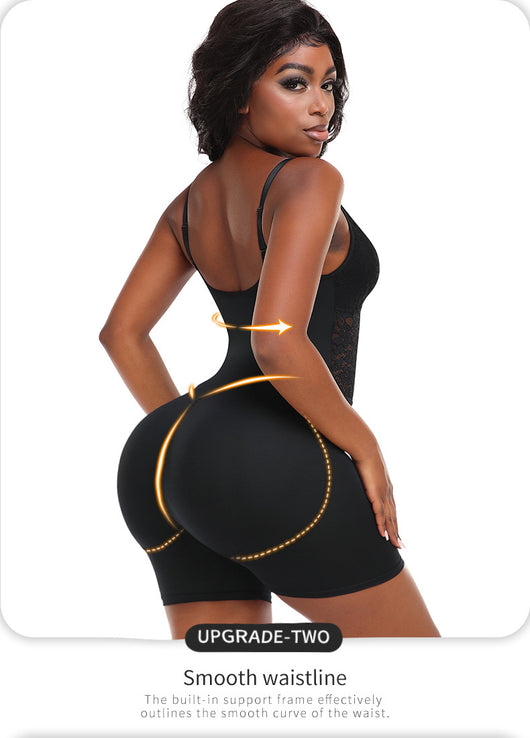 Enterizo Moldeador de Caderas con Encaje Talla Grande - Image 12