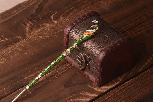Pasador de Cabello Cloisonné Antiguo Chino para Dama - Image 15