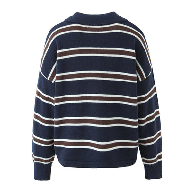 Suéter de Rayas Bicolor Casual para Mujer - Image 4
