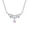S925 Sterling Plateado Drop Zirconium Diamond Necklace Plateado