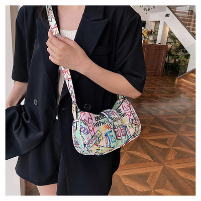 Bolsa de Hombro Messenger con Diseño de Letra de Moda - Image 27