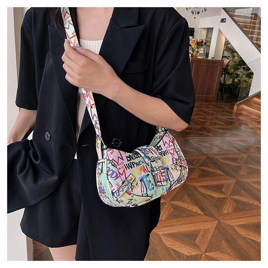 Bolsa de Hombro Messenger con Diseño de Letra de Moda - Image 27