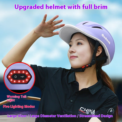 Casco de Ciclismo con Visera Deportiva