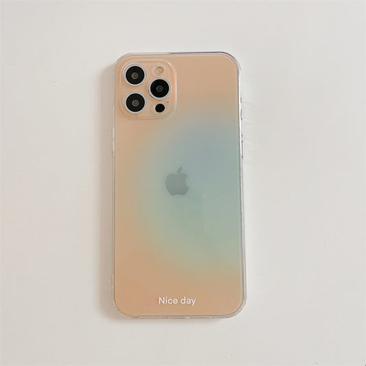 Funda Degradada Tricolor Transparente para Amigas - Carcasa Suave - Image 2