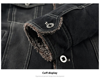 Sudadera de Mezclilla Forrada en Polar - Abrigo Grueso y Cálido para Hombre - Image 19