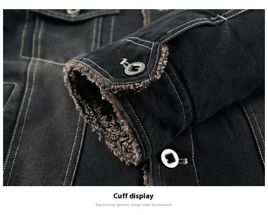 Sudadera de Mezclilla Forrada en Polar - Abrigo Grueso y Cálido para Hombre - Image 19