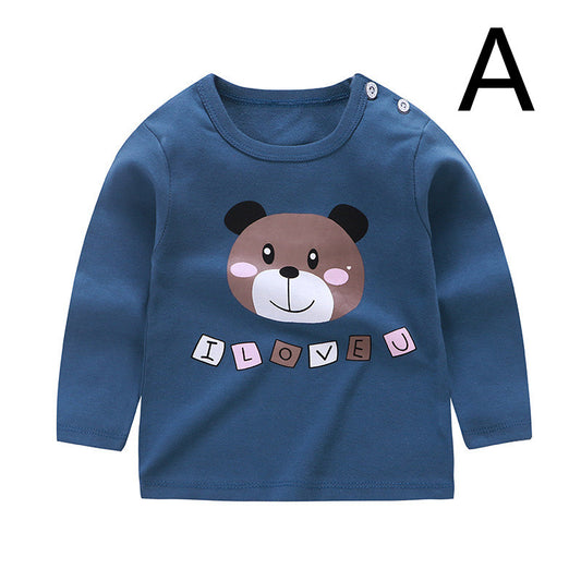 Playera de Algodón Manga Larga para Niños y Niñas