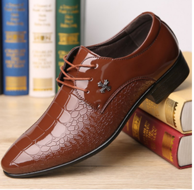 Zapatos de Vestir Elegantes con Cordones y Acabado Brillante - Image 6