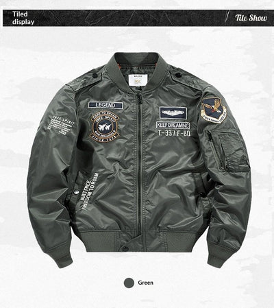 Chaqueta Beisbolera Hombre Bordada Fit Relajado - Image 11