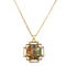 Hidden Plateado Pendant Energy Stone Necklace Yoga Dorado F