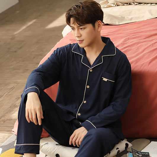 Pijama de Algodón para Hombre - Manga Larga Cómoda - Image 14