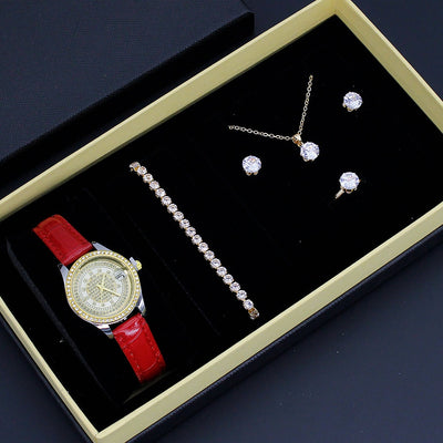 Reloj Elegante para Mujer con Diseño Cruzado - Conjunto de Joyería para San Valentín - Image 37