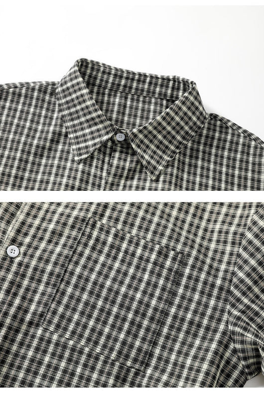 Camisa de Cuadros Manga Larga Tallas Grandes para Hombre - Image 12