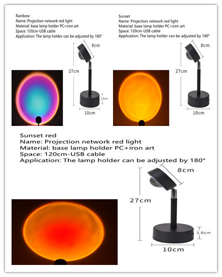 Lámpara Proyector de Atardecer: Luz Ambiental que Nunca Se Apaga - Image 14