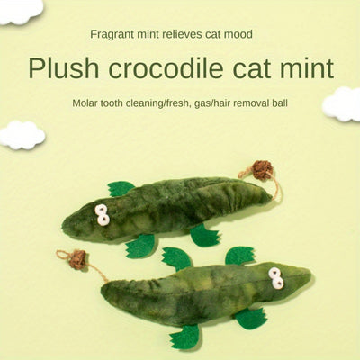 Juguete de Cocodrilo de Peluche con Catnip y Menta para Gatos - Image 5