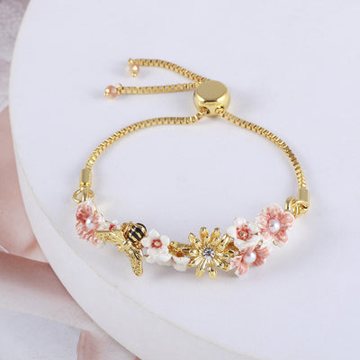 Pulsera Ajustable Flores de Abeja y Semillas - Image 8