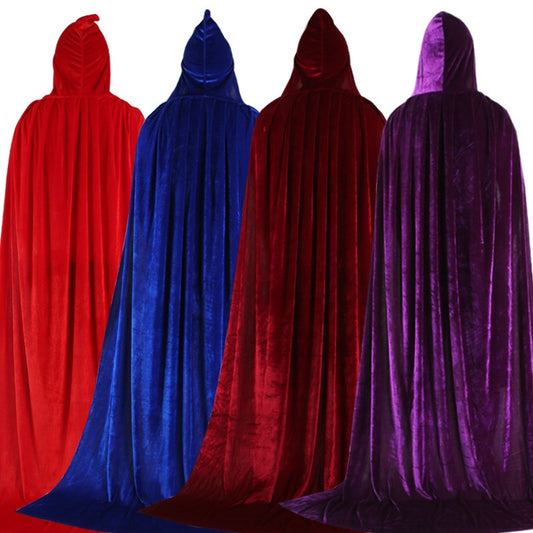 Capa de Terciopelo Dorado para Brujo y Príncipe - Disfraz Halloween Elegante