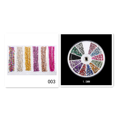 Fragmentos de Vidrio Diamante para Uñas - Acabado Oro y Plata - Image 11
