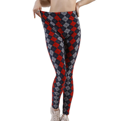 Leggings Cuadriculados Push Up para Mujer - Pantalones Deportivos Ajustados Sexys - Image 13