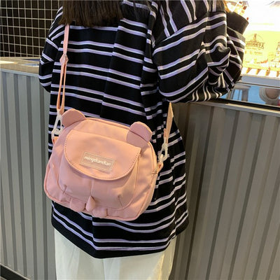 Bolsa Mensajera Osito Kawaii - Diseño Tierno para Estudiantes - Image 26