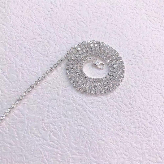 Cadena Trenzada Hip Hop con Strass Brillante - Image 3