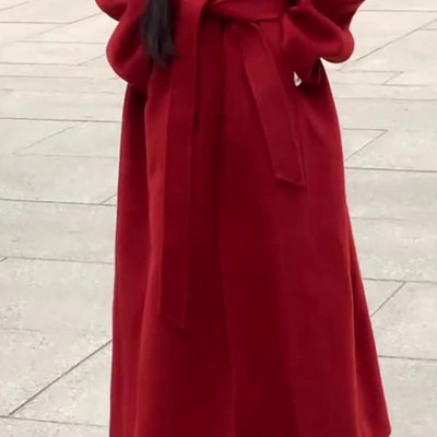 Abrigo de Lana Rojo Matrimonio para Mujer - Image 3