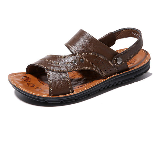 Sandalias Hombre Cuero Genuino Playa - Chanclas Antideslizantes Cómodas - Image 16