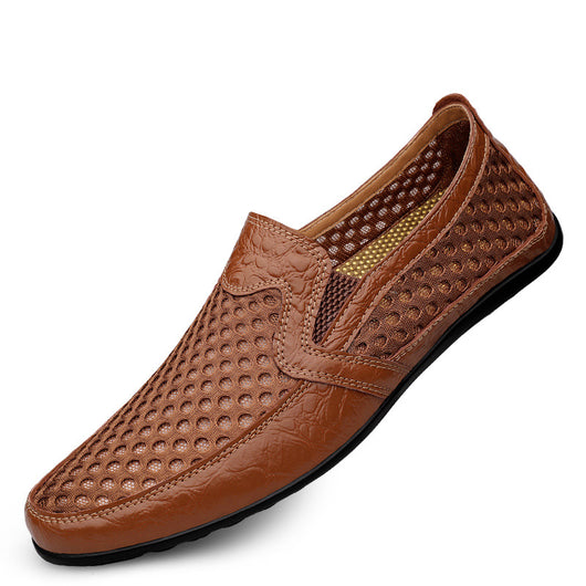 Sandalias Sneakers de Cuero Genuino para Hombre – Comodidad de Verano - Image 11
